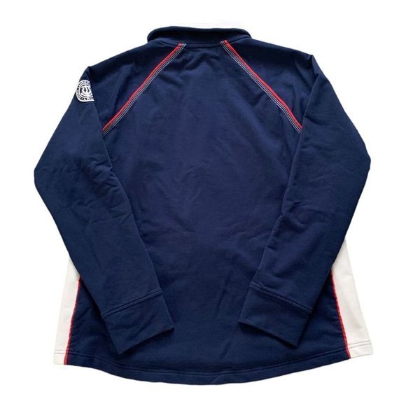 Women’s Lauren Ralph Lauren Active Navy Full Zip Up Top - Picture 2 of 4
